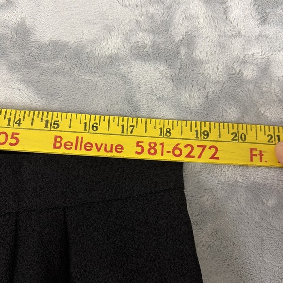 Vintage Louis Feraud 100% Wool Pencil Skirt Lined Black Size 16 Made in Germany - Picture 3 of 6